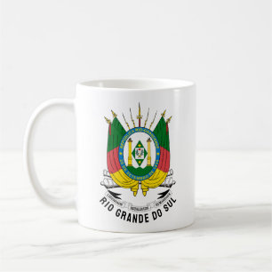 Caneca De Café Casaco de armas do Rio Grande do Sul - Brasil