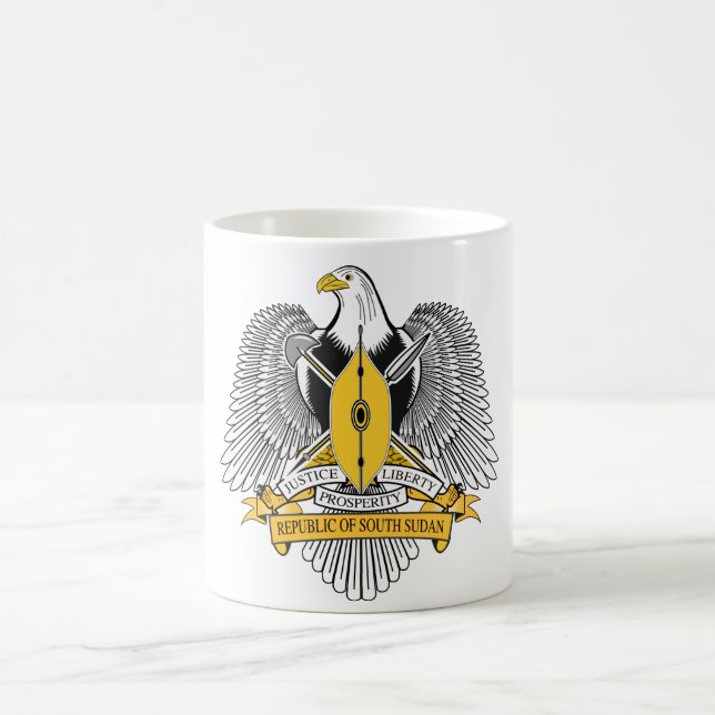 Caneca De Café Casaco de Armas do Sudão do Sul (Centro)
