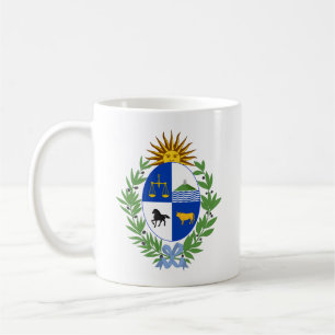Caneca De Café Casaco de Armas do Uruguai