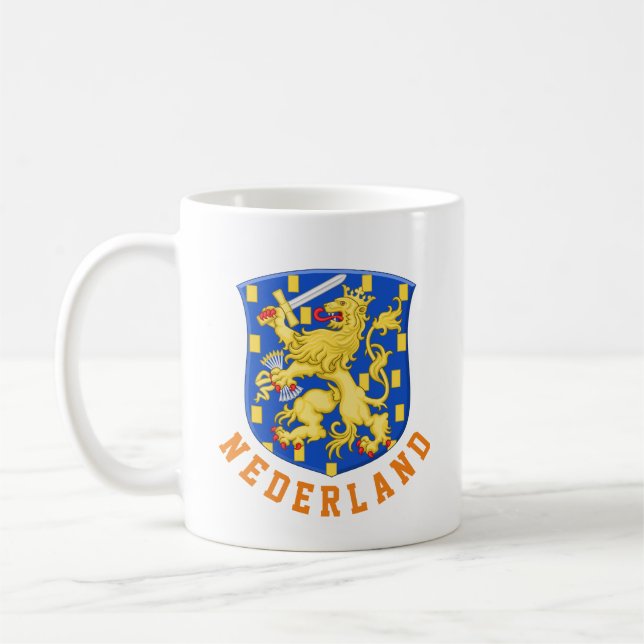 Caneca De Café Casaco de armas dos Países Baixos (Esquerda)