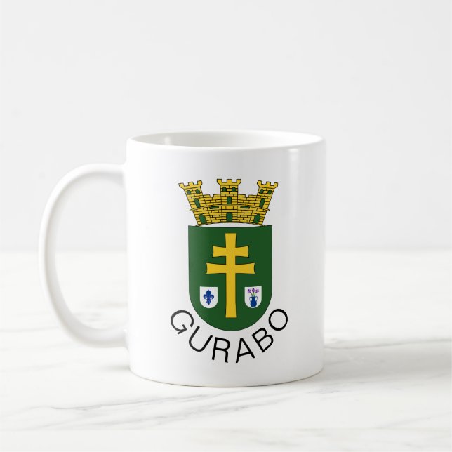 Caneca De Café Casaco de armas Gurabo, Porto Rico (Esquerda)