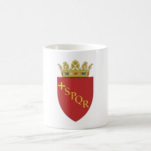 Caneca De Café Casaco de armas romanas (SPQR) (Roma, Itália)