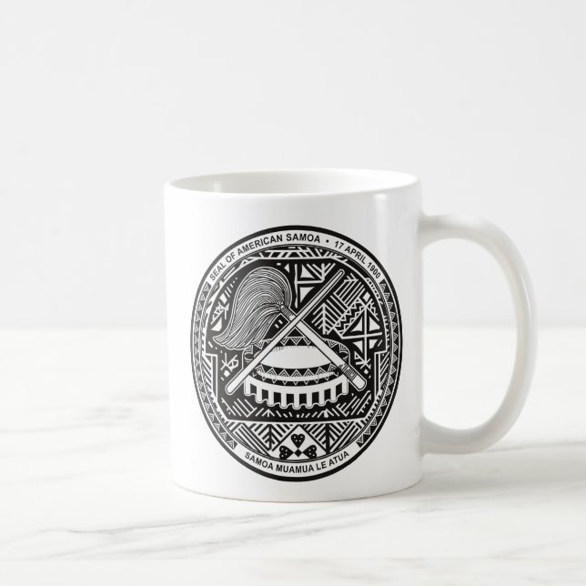 Caneca De Café Casaco de braço AS Samoa americana (Direita)