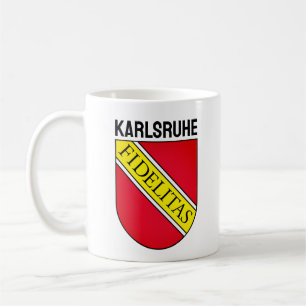Caneca De Café Casaco de Braços de Karlsruhe, ALEMANHA