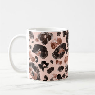 Caneca De Café Casaco de leopardo, padrão sem descontinuidades da