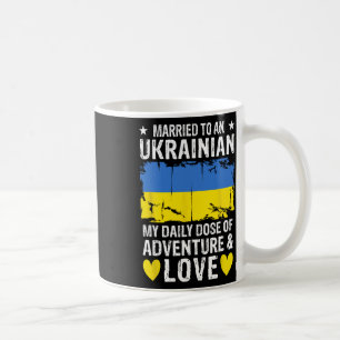 Caneca De Café Casado Com Uma Esposa Ucraniana Ucraniano Marido U
