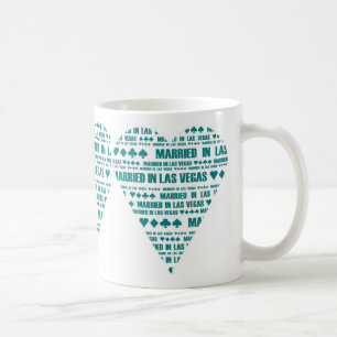 Caneca De Café Casado na cerceta de Las Vegas/caneca branca