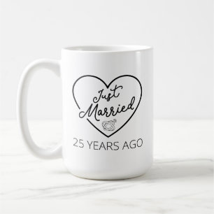 Caneca De Café Casados há 25 Anos III