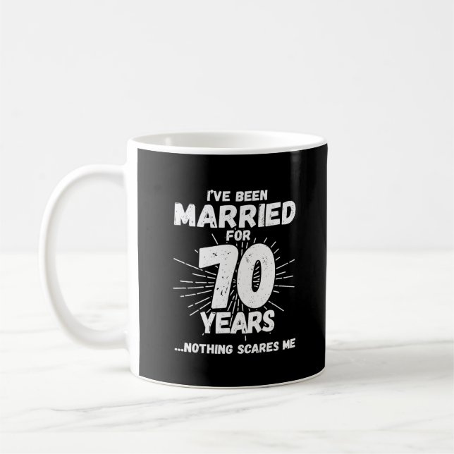 Caneca De Café Casais Casados 70 Anos Engraçado 70 (Esquerda)