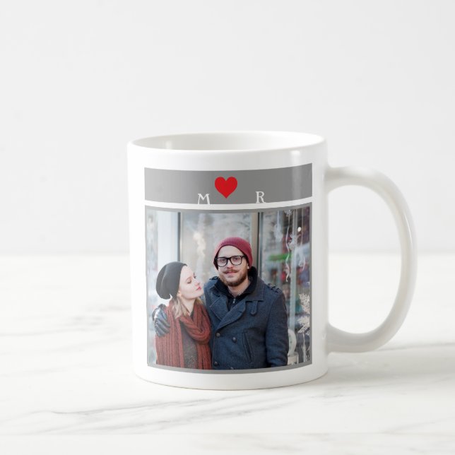 Caneca De Café Casais com Coração (Direita)