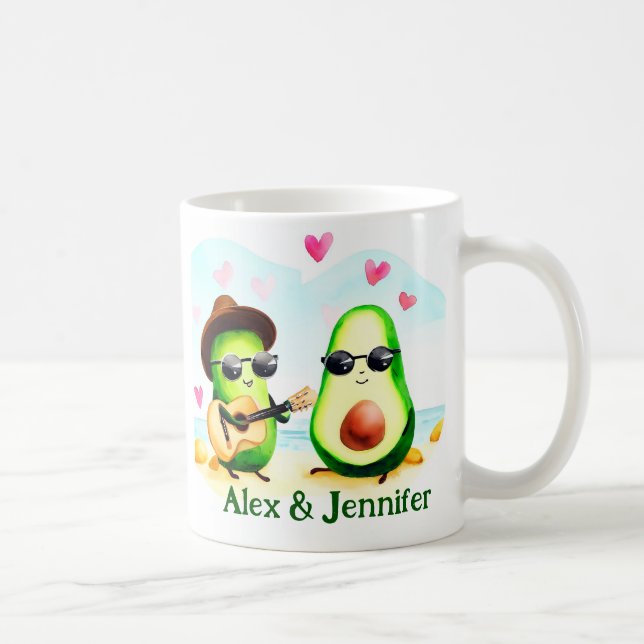 Caneca De Café Casal Avocado (Direita)