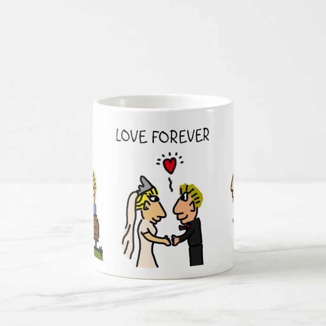 Caneca De Café Casal Bonito Junto Para Cartografia Engraçada (Centro)