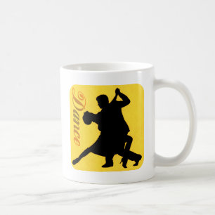 Caneca De Café Casal de dança Silhouette