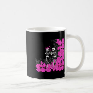 Caneca De Café Casal de Esqueletos do Dia dos Namorados