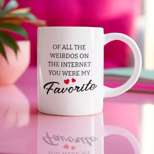 Caneca De Café Casal de Estranhos Engraçados da Internet