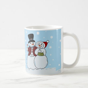 Caneca De Café Casal de neve