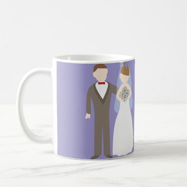 Caneca De Café Casal de Noivos (Esquerda)
