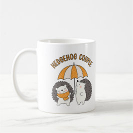 Caneca De Café Casal de ouriços