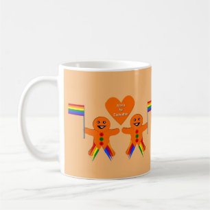 Caneca De Café Casal de Pão de Natal gay Men