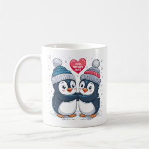 Caneca De Café Casal de pinguim