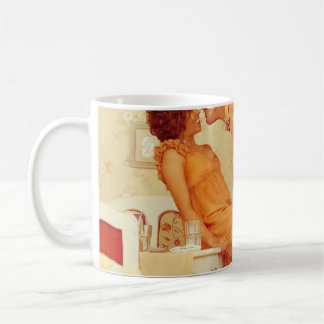 Caneca De Café casal do hipster: café vintage da moda.
