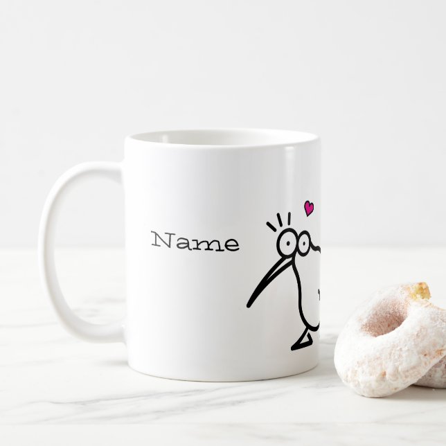 Caneca De Café Casal do quivi (Com Donut)