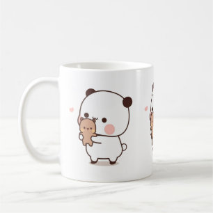 Caneca De Café Casal Do Urso De Panda E Brownie