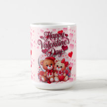 Casal do Urso de Teddy feliz dia de os namorados A