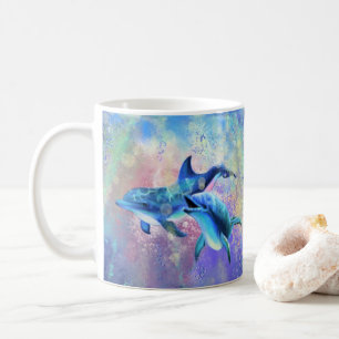 Caneca De Café Casal Dolphin Coffee Mug