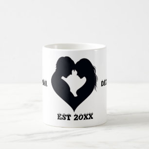 CANECA DE CAFÉ CASAL HEART SILHOUETTE MUG