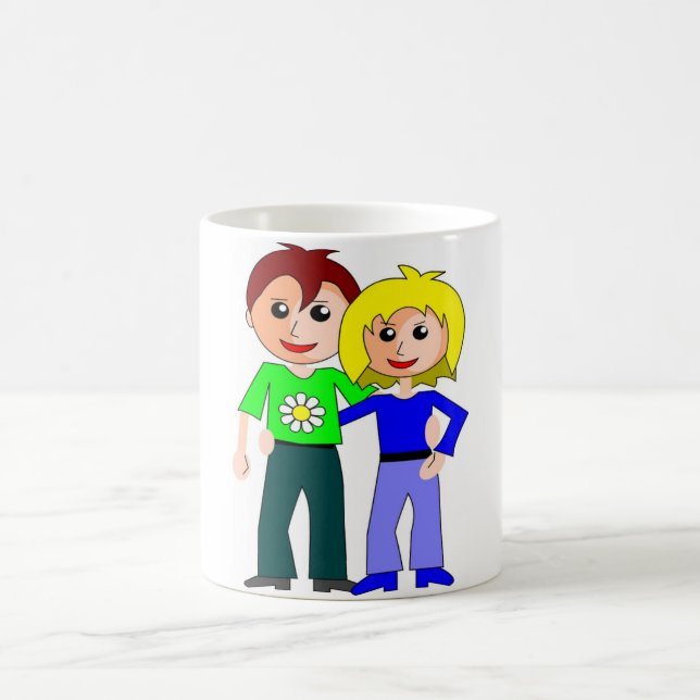 CANECA DE CAFÉ CASAL MAIS FOFO (Centro)