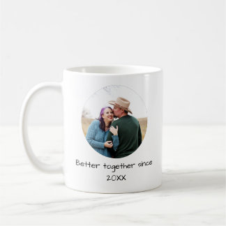 Caneca De Café Casal Personalizado de Ano Fotográfico Melhor Junt
