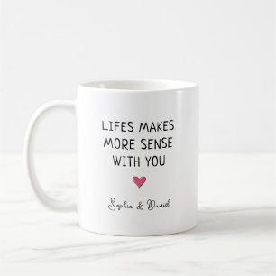 Caneca De Café Casal Personalizado Faz Mais Sentido na Vida