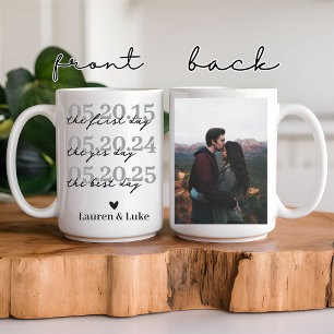 Caneca De Café Casal personalizado para recém-casados Foto e Mug 