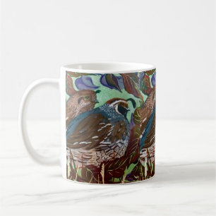 Caneca De Café Casal Quail
