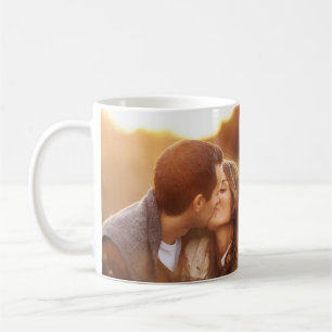 Caneca De Café Casal Romântico bonito beijando museu fotográfic