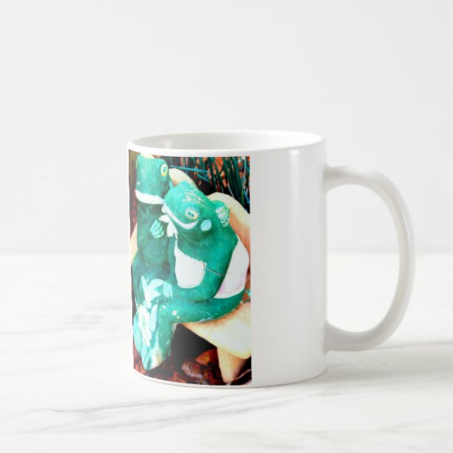 Caneca De Café casal sapo verde (Direita)
