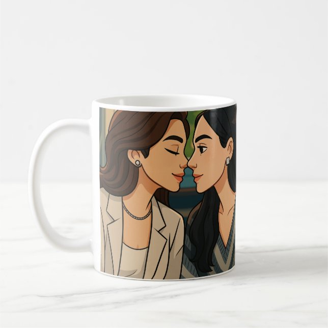 Caneca De Café Casal Thai GL ENGLOT: Engfa e Charlotte SML (Esquerda)