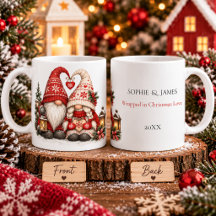 Casal Tomte de Natal Nórdico Inverno Escandinavo
