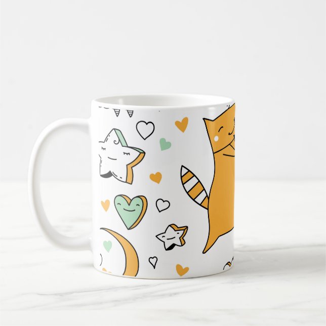 Caneca De Café Casal Vintage cat: ícones perfeitos. (Esquerda)