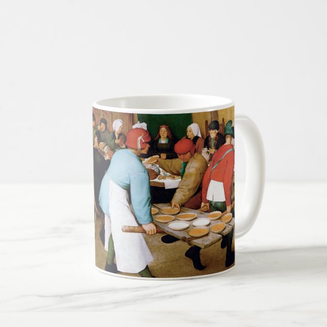 Caneca De Café Casamento camponês, Pieter Bruegel (Frente Esquerda)