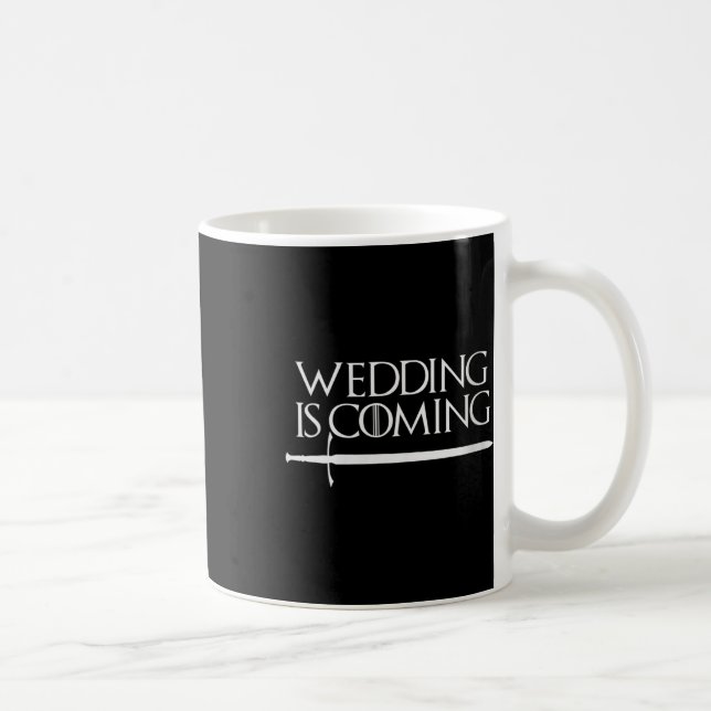 Caneca De Café Casamento das Mulheres Está Chegando Camisa Divert (Direita)