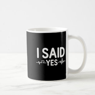 Caneca De Café Casamento de casal festa de noivado eu disse premi