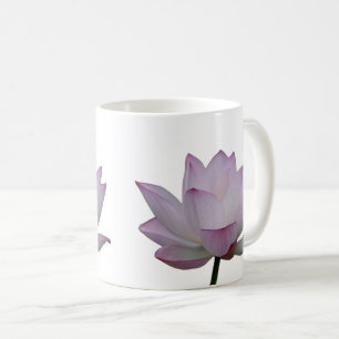 Caneca De Café Casamento de Flor de Lotus Rosa Suave