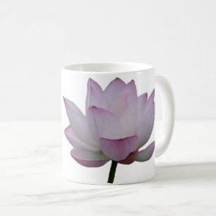 Caneca De Café Casamento de Flor de Lotus Rosa Suave