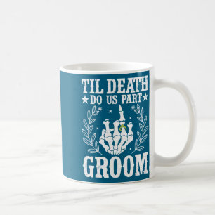 Caneca De Café Casamento de Halloween até que a morte nos separe