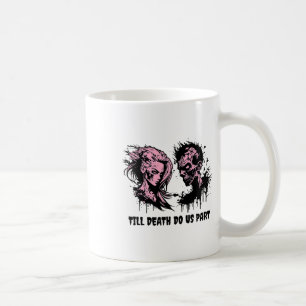 Caneca De Café Casamento de Halloween - Noiva Gótica - Zombies At