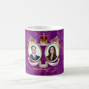 Caneca De Café Casamento de Will+Kate, cor DIY!!
