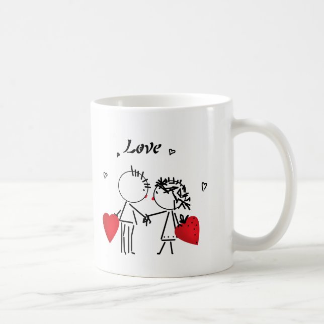 Caneca De Café Casamento, dia Valenine, amor (Direita)
