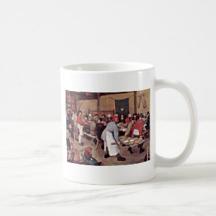 Caneca De Café Casamento do camponês por Bruegel D. Ä. Pieter